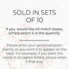 Wedding Personalized Match Boxes / Bulk Set of 10 / Bridal Shower Favors For Guests / Reception Favors / Engagement Party Favors Anniversary