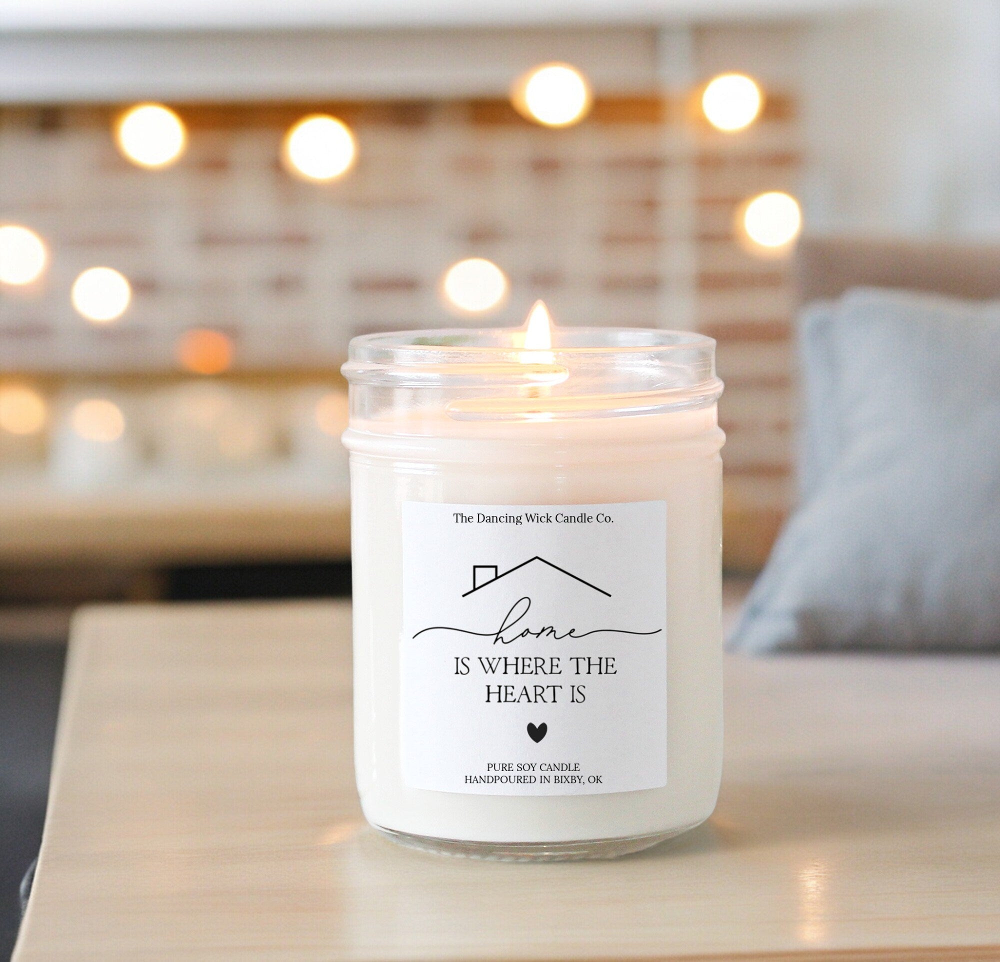 Home is Where the Heart Is Personalized Candle