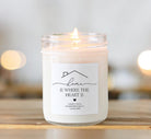Home is Where the Heart Is Personalized Candle