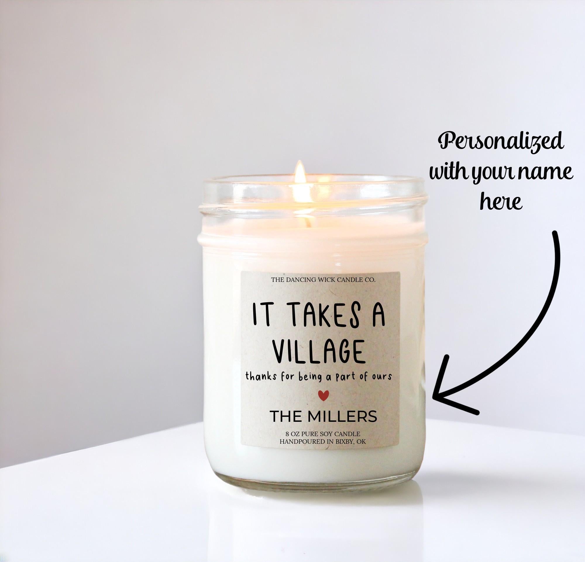 It Takes a Village Candle Gift
