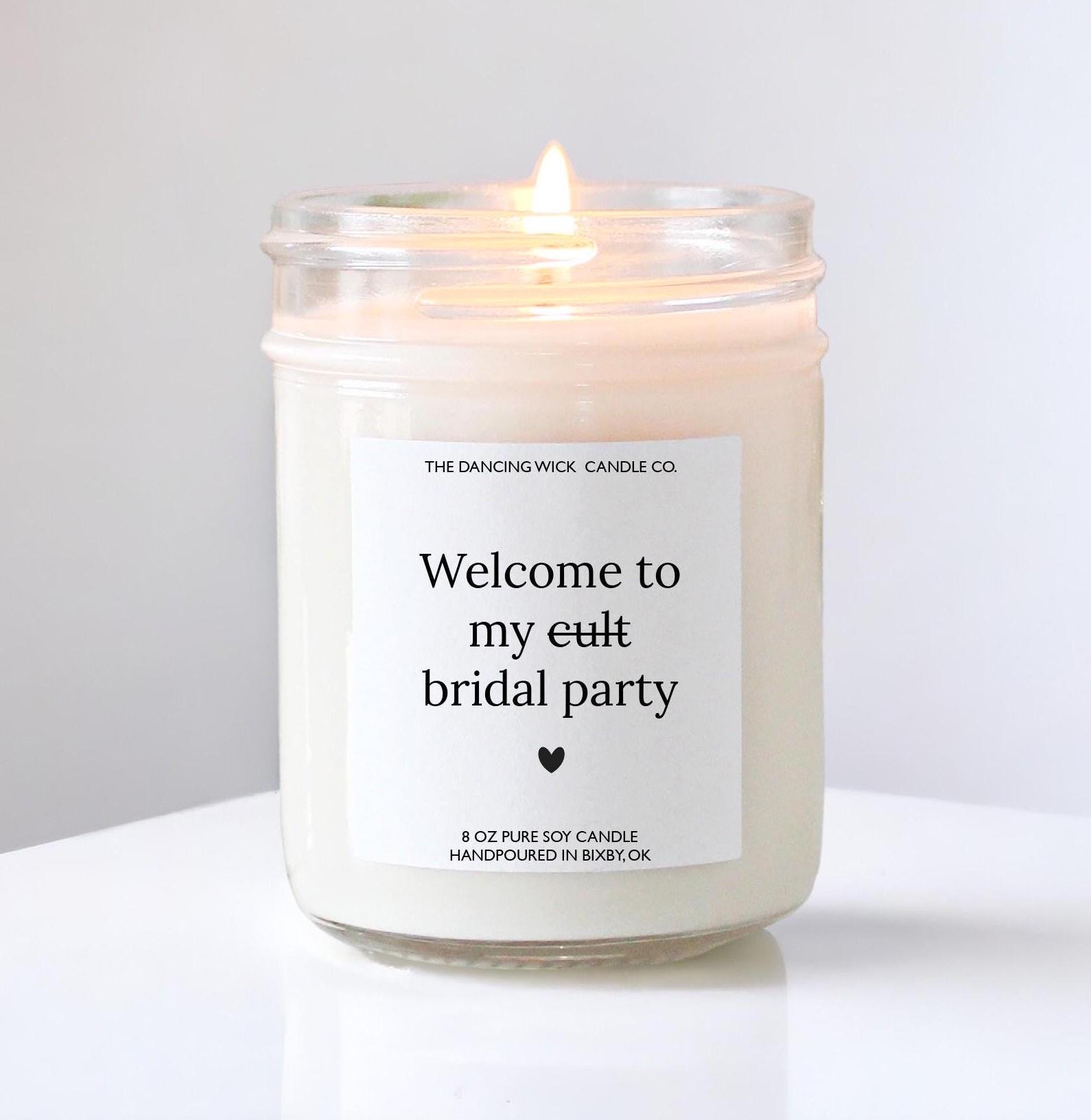 Bridal Party "Cult" Funny Candle