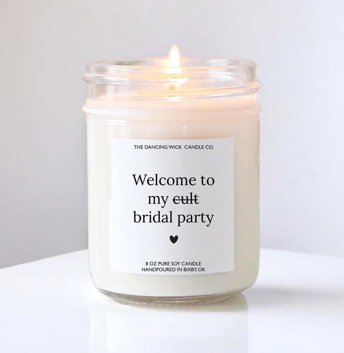 Bridal Party "Cult" Funny Candle