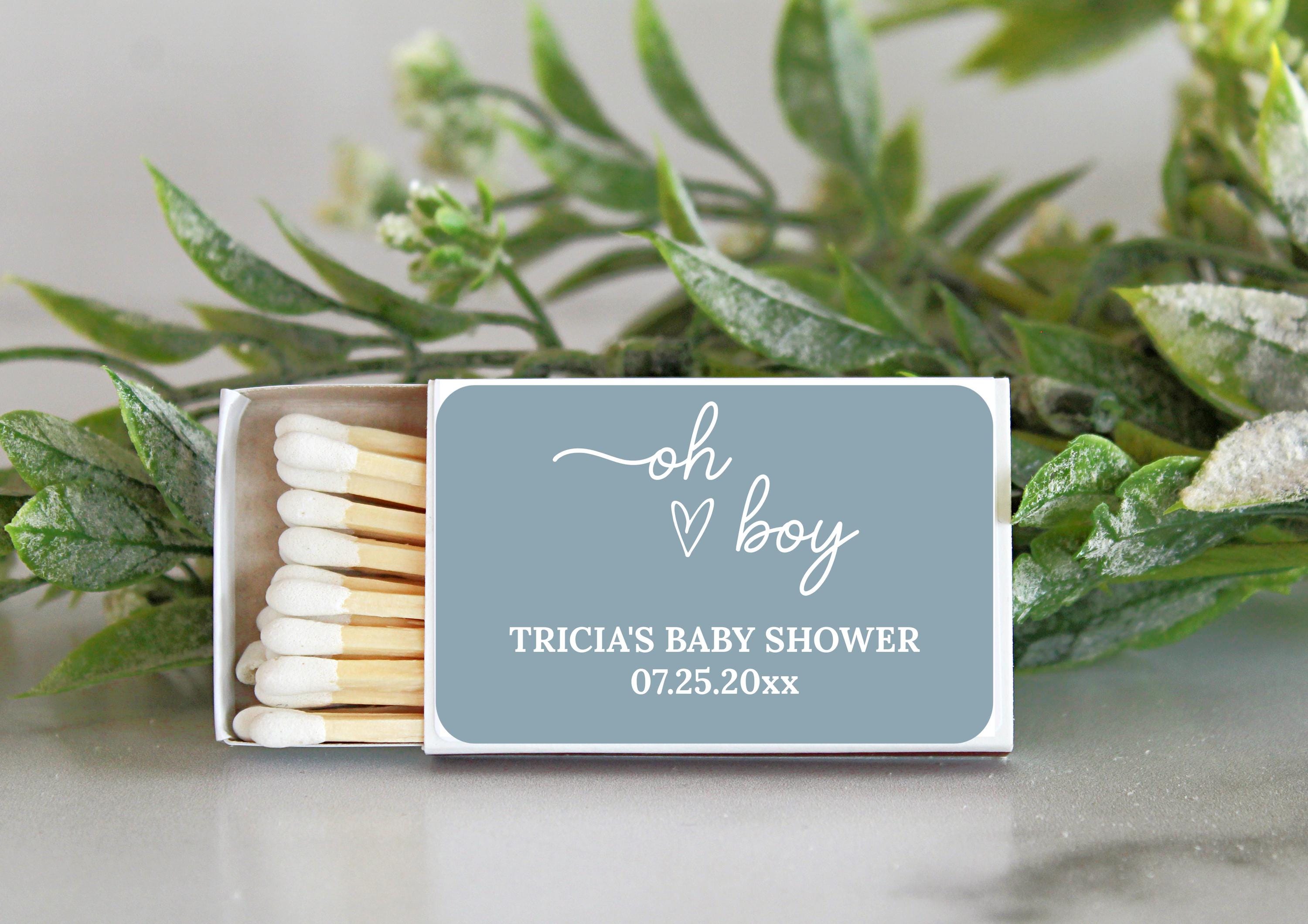 BULK Baby Shower Matches / SET OF 10 / Custom Matches / Baby Shower Favors / Personalized Shower Favors / Custom Party Favors / Unique Favor