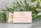 Custom Champagne Matchboxes – Wedding Favors, Bachelorette Party, Personalized Matches, Bridal Shower, Rehearsal Dinner, Engagement Gift