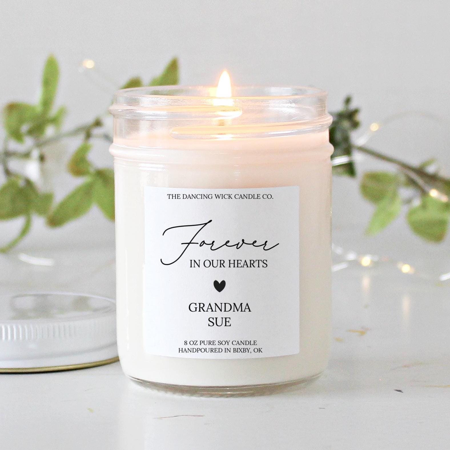 Forever In Our Hearts Memorial Candle