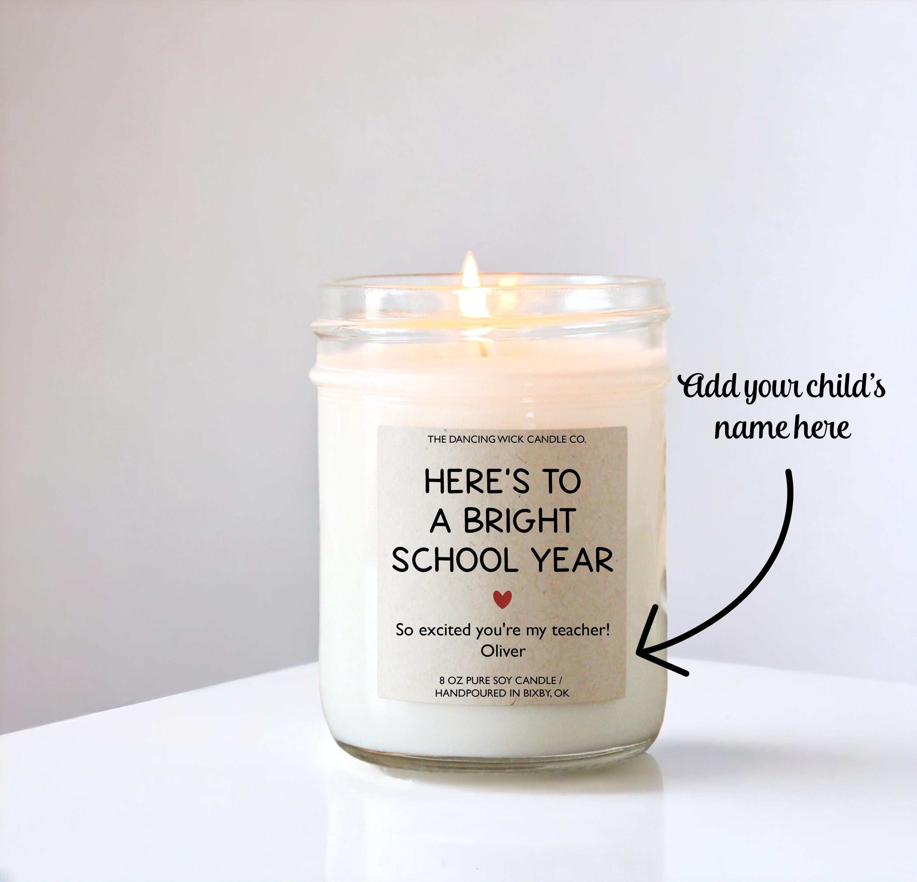 Here’s to a Bright School Year Candle