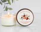 Autumn Wildflower Bridal Shower Candle Favors