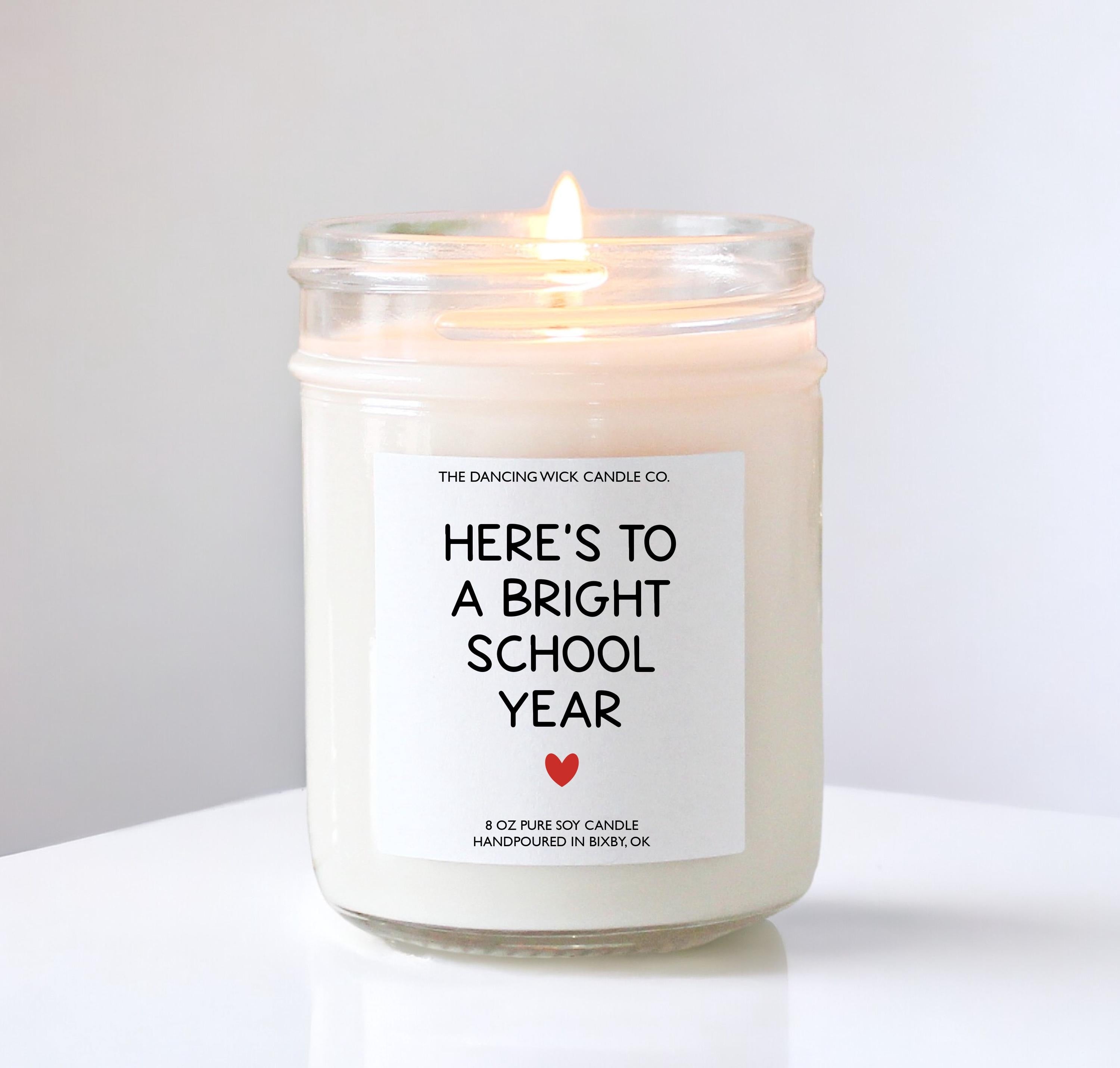 Here’s to a Bright School Year Candle