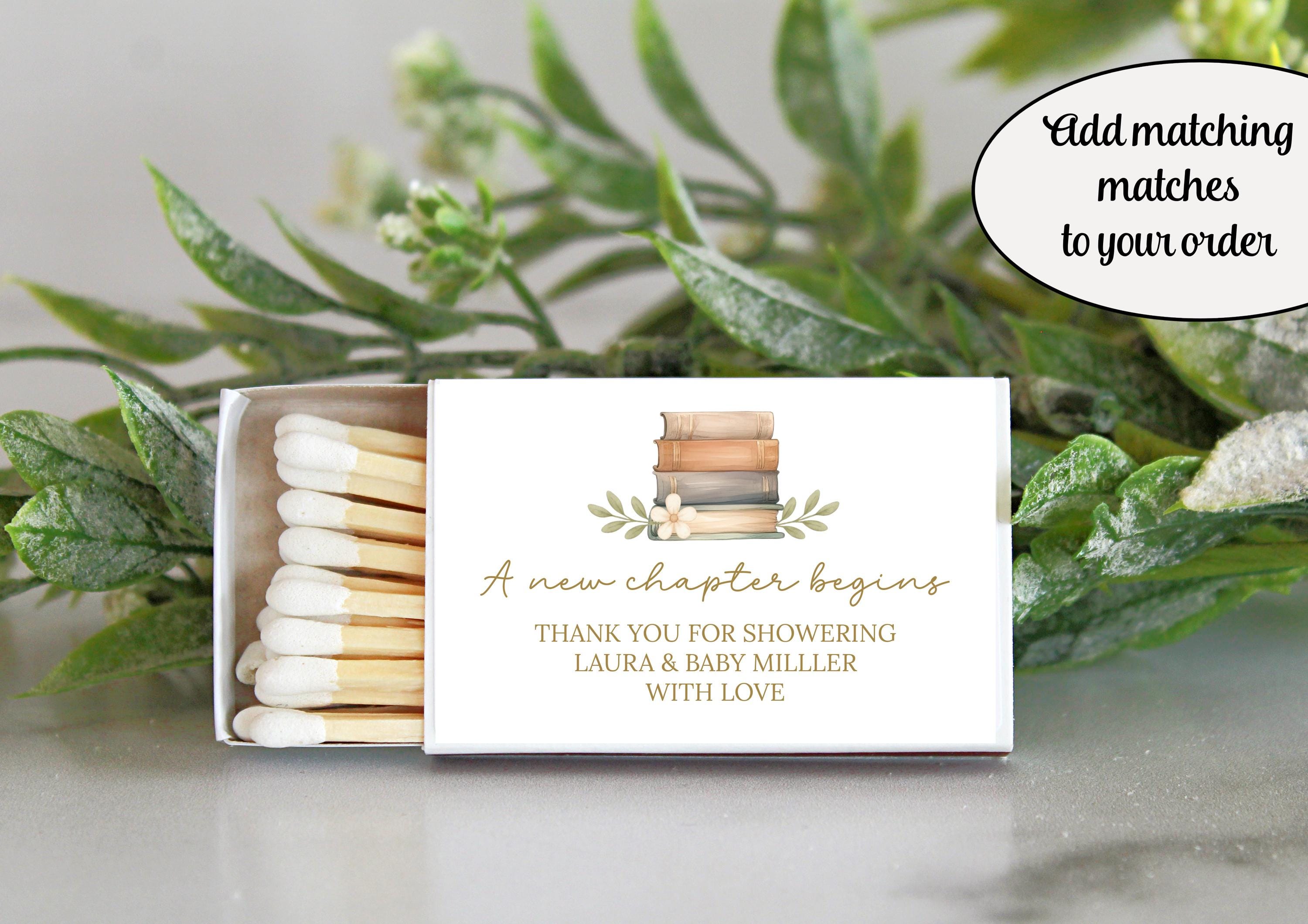Book Theme Baby Shower Favors |A New Chapter Begins