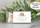 A New Chapter Begins Matchbox Favors | Personalized Baby Shower Favor | Book Themed Birthday Party | Custom Shower Matches