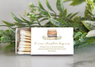 A New Chapter Begins Matchbox Favors | Personalized Baby Shower Favor | Book Themed Birthday Party | Custom Shower Matches