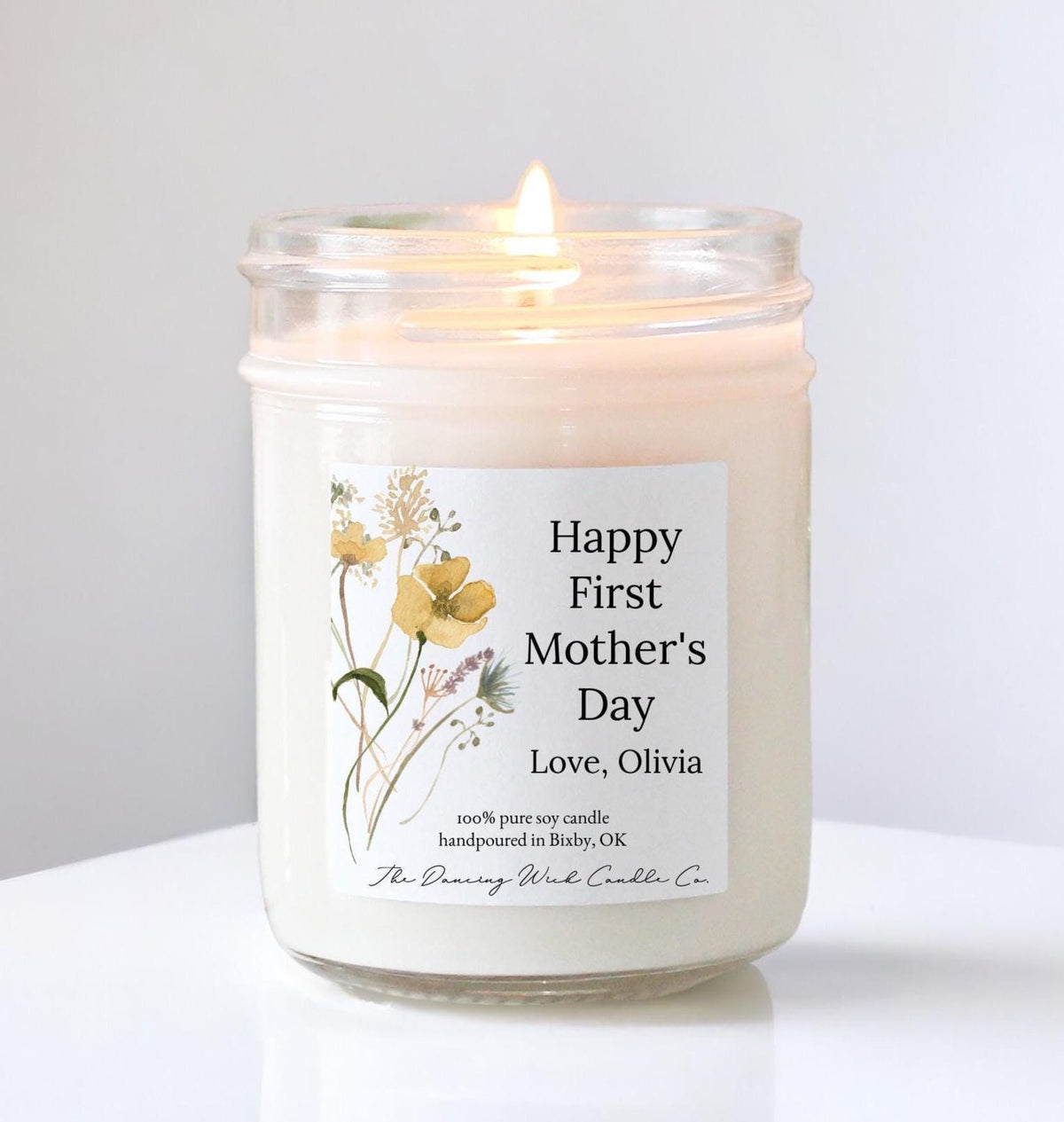 Happy First Mother’s Day Candle