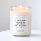 Going To College Gift Candle, Funny Roommate Gift For College Student, New Roommate Gift, First Apartment Gift, Custom Soy Candle