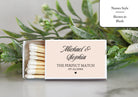 Wedding Personalized Match Boxes / Bulk Set of 10 / Bridal Shower Favors For Guests / Reception Favors / Engagement Party Favors Anniversary