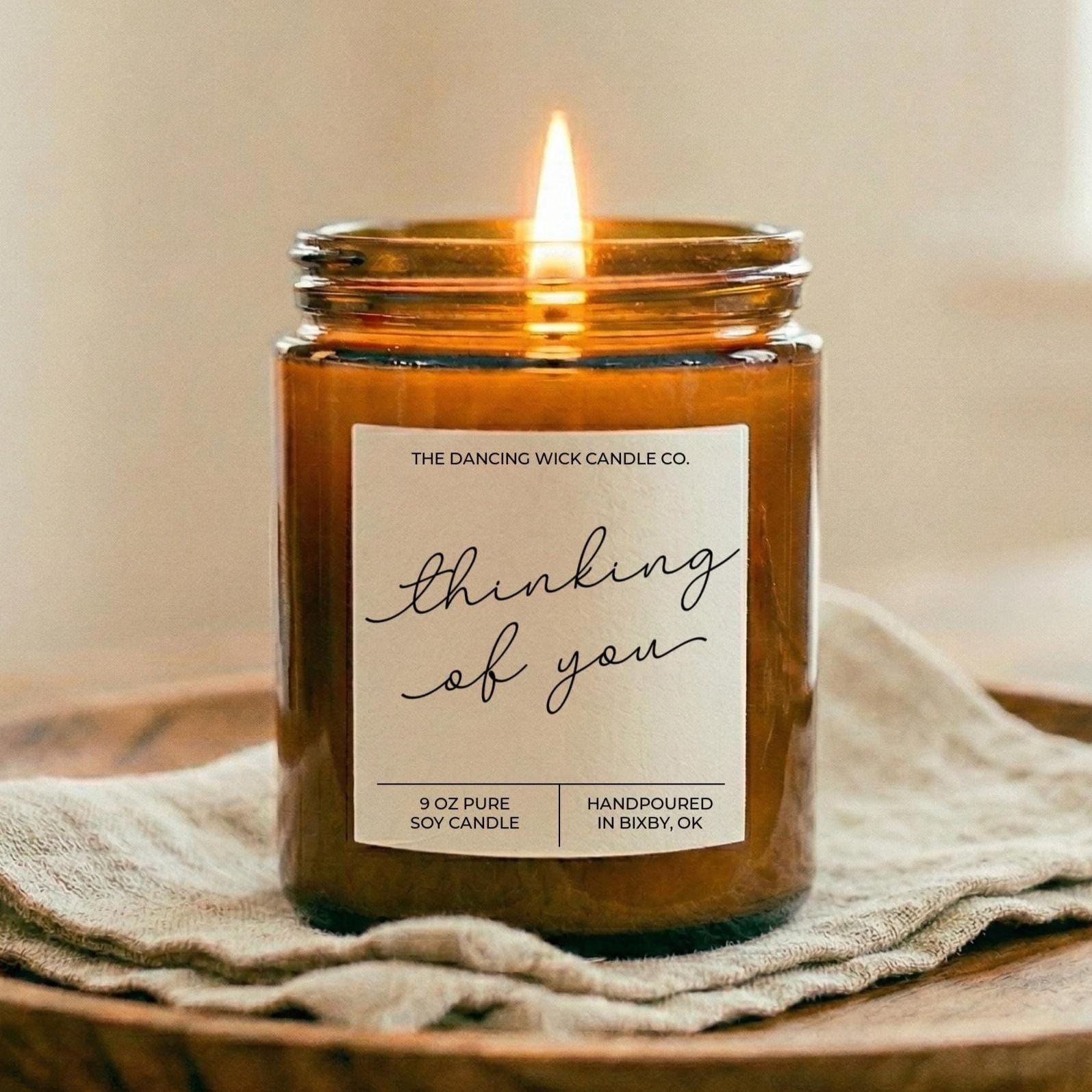 Thinking of You Candle | Sympathy Gift | Comfort Candle | Friend Encouragement Gift | Get Well Soon | Care Package Candle
