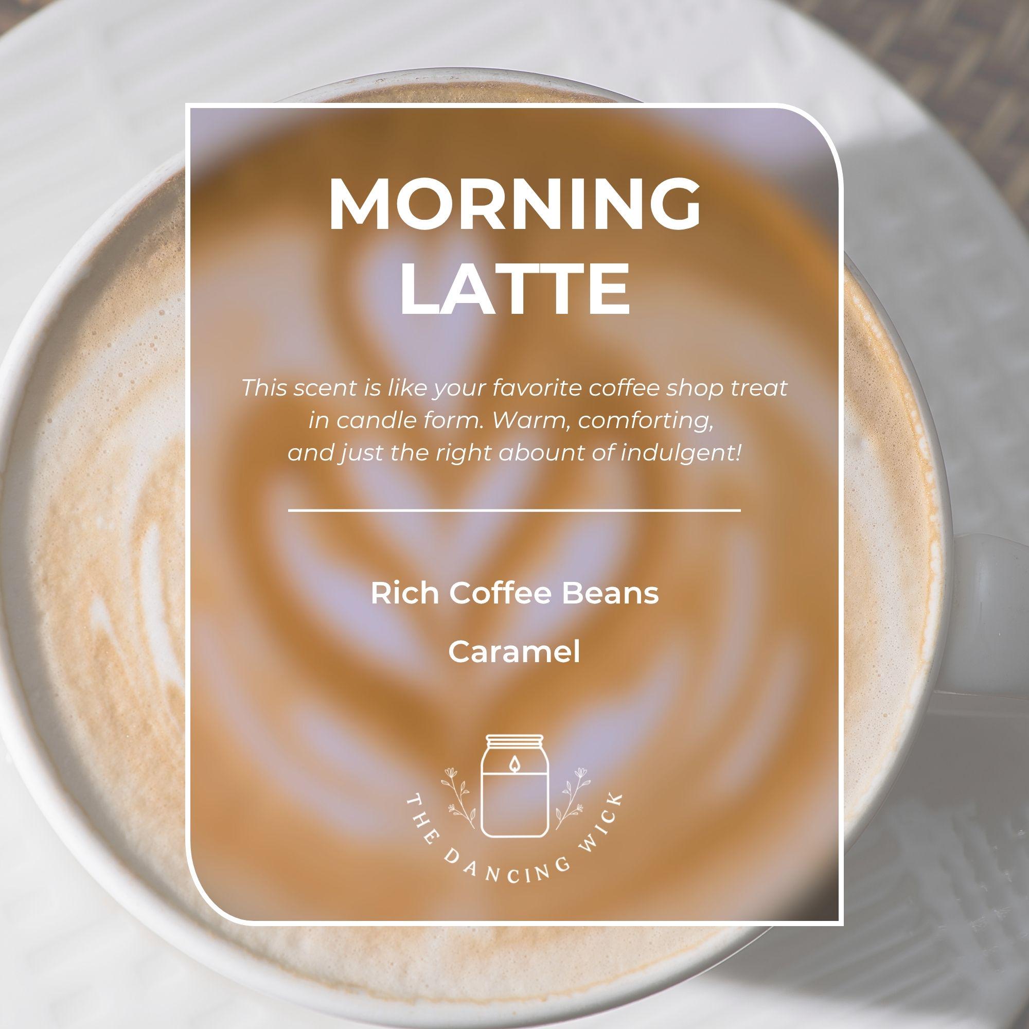 Coffee Shop Morning Latte Scented Candle, Cozy Cafe Soy Candle, Coffee Lover Gift