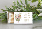 Fresh Off The Market Matchbox Favors, Bridal Shower Matches, Love in Bloom Wedding Favor, Garden Party Favor Matches