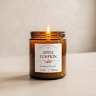 Fall Soy Candle | Choose Your Scent | Cozy Autumn Candle for Home | Pumpkin, Apple, Spice & Bakery Scents | Brown Jar | Fall Decor