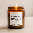 You’re My Boo Halloween Candle | Boo Basket Gift for Boyfriend or Girlfriend | Cute Ghost Decor