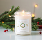 Joy Christmas Candle - The Dancing Wick