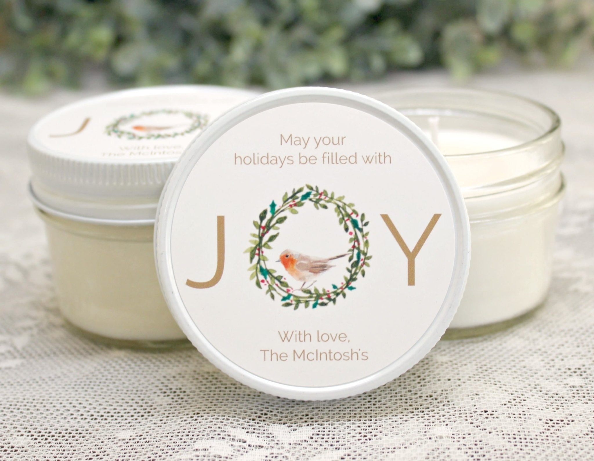 Joy Christmas Favor - The Dancing Wick