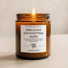 Knitting Lover Amber Candle - The Dancing Wick