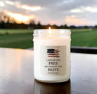 Land of the Free Because of the Brave 4th of July Candle - The Dancing Wick