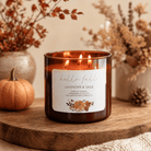 Lavender & Sage - 3 Wick Fall Pumpkin Candle - The Dancing Wick