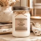 Lavender & Sage - Kraft Winter Candle - The Dancing Wick