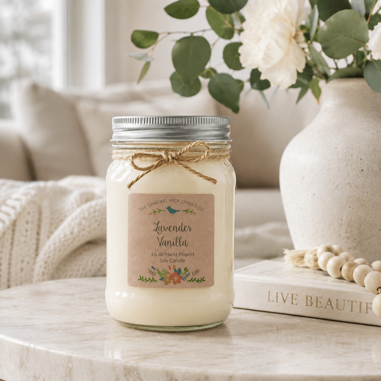Lavender Vanilla - Spring TDW Candle - The Dancing Wick