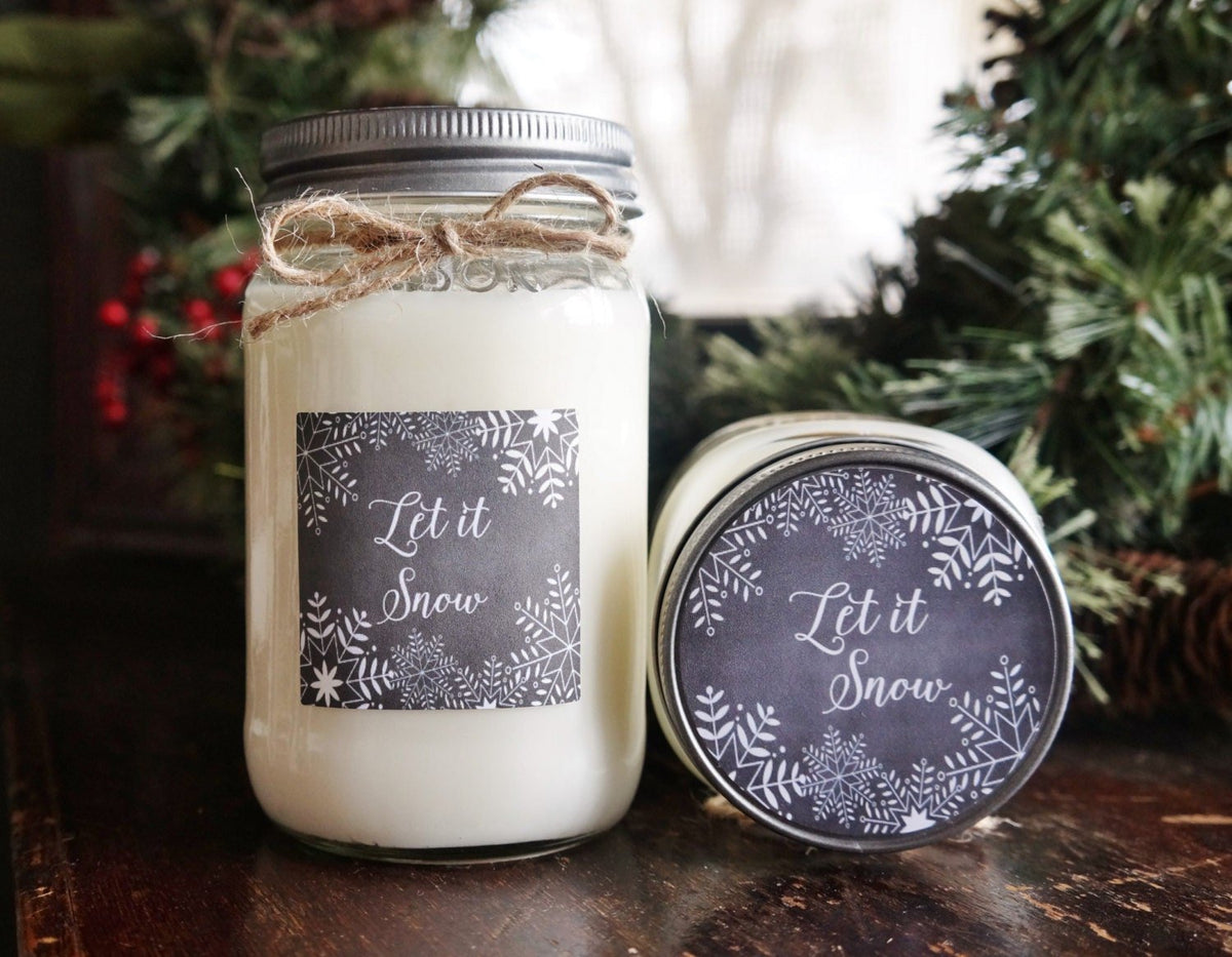 Let it Snow Christmas Candle - The Dancing Wick