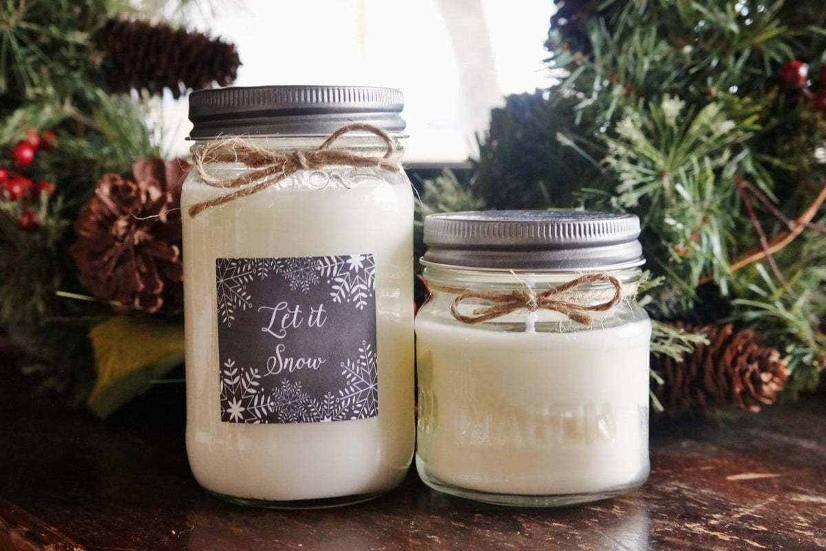Let it Snow Christmas Candle - The Dancing Wick