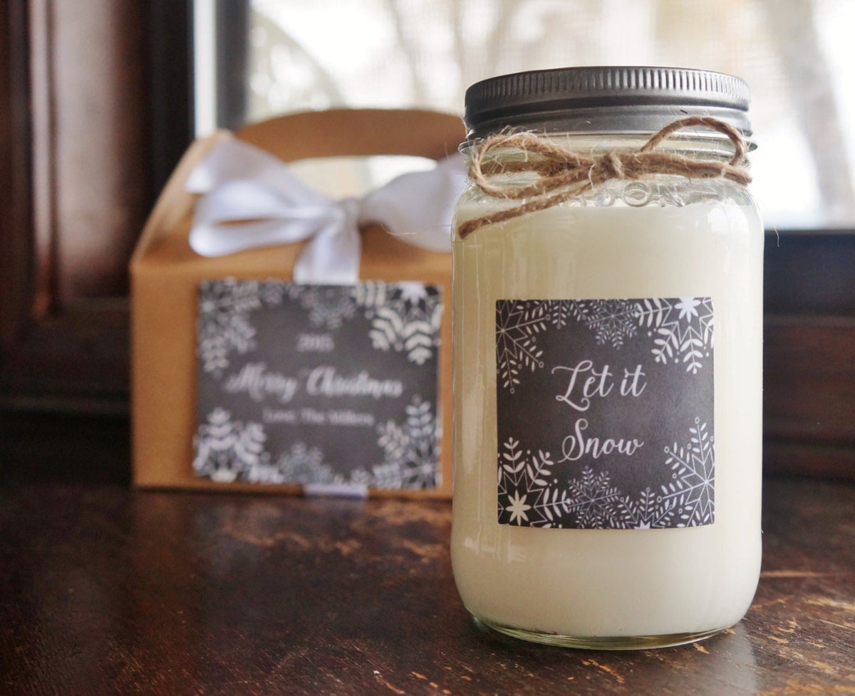 Let it Snow Christmas Candle - The Dancing Wick