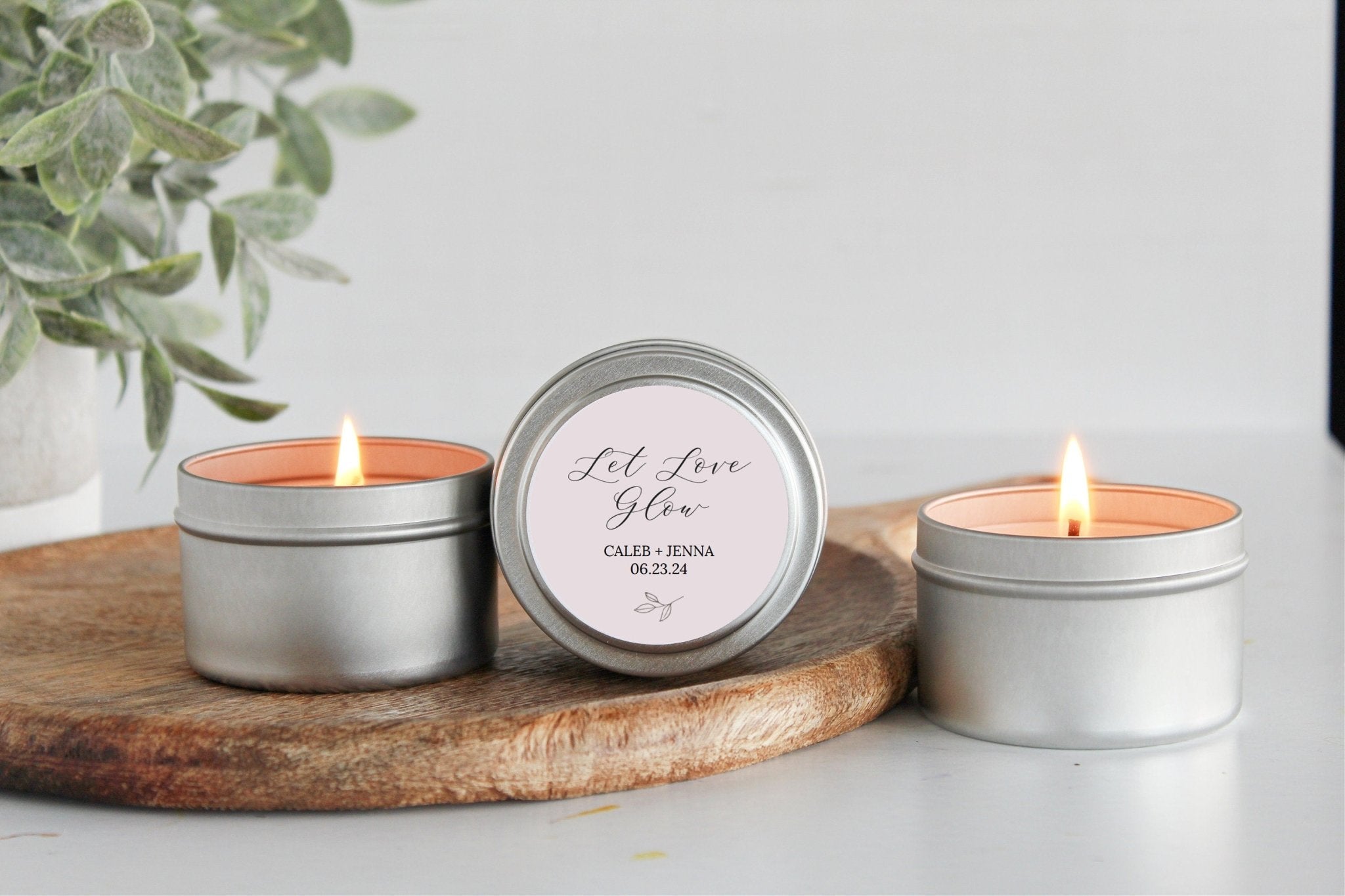 Let Love Glow Tins - Set Of 10 - The Dancing Wick