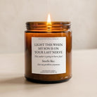 Light This When My Son Is on Your Last Nerve Amber Candle - The Dancing Wick