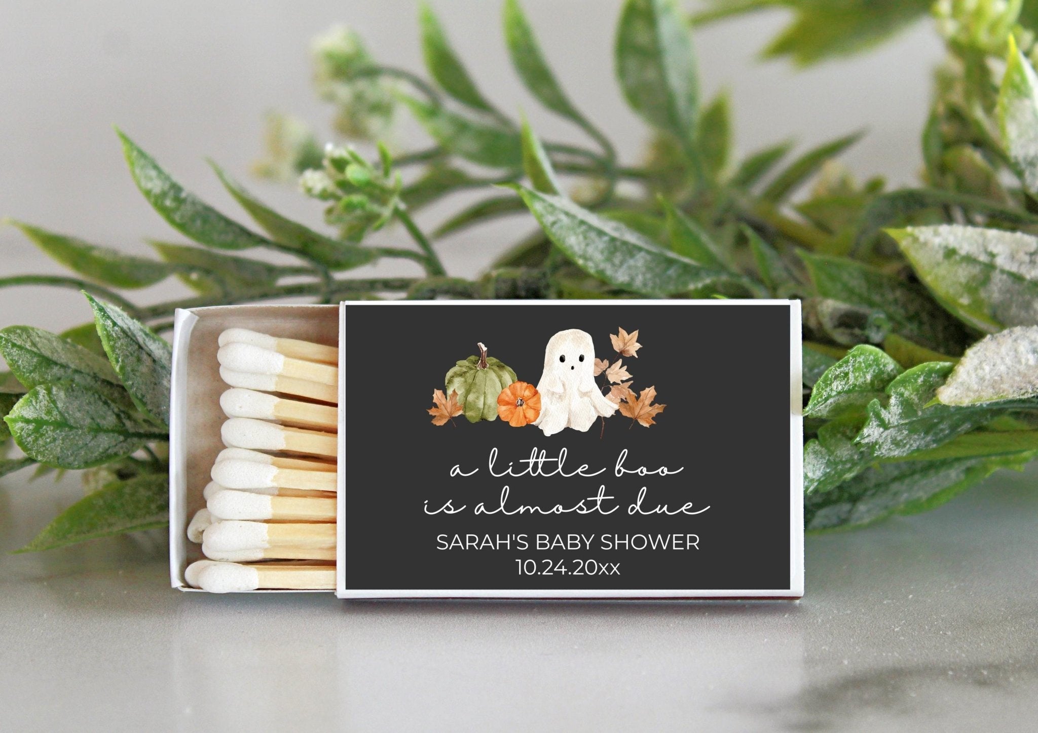 Little Boo Baby Shower Matchbox Favors – Set of 10 - The Dancing Wick