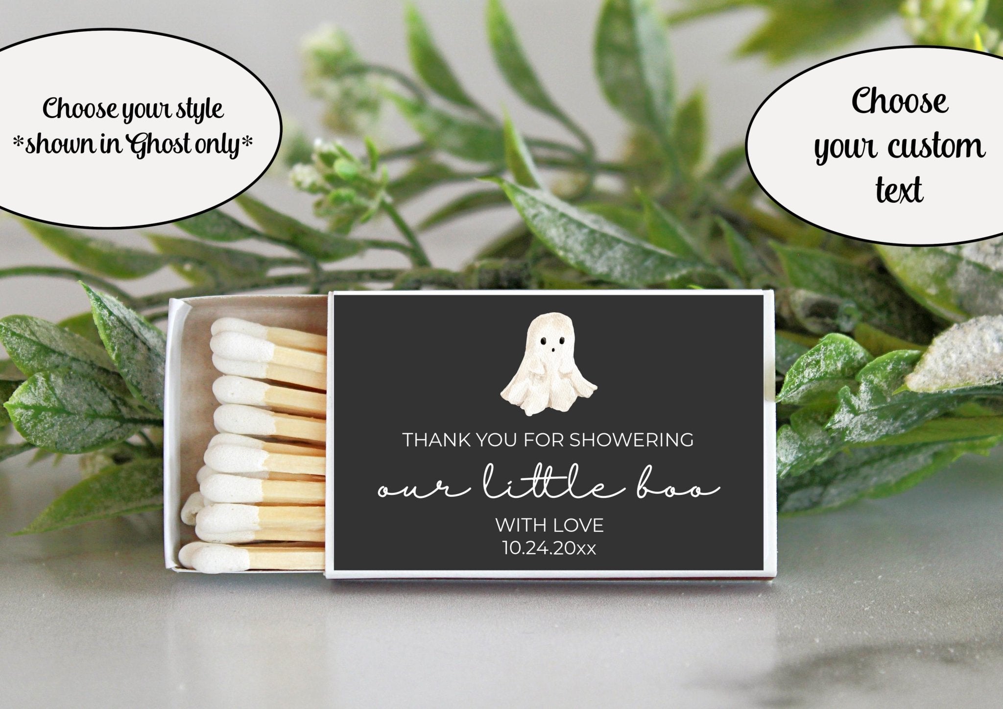Little Boo Baby Shower Matchbox Favors – Set of 10 - The Dancing Wick