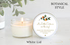 Little Cutie Personalized Baby Shower Favors: 4 oz Soy Candle - The Dancing Wick