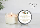 Little Cutie Personalized Baby Shower Favors: 4 oz Soy Candle - The Dancing Wick