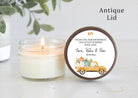 Little Pumpkin Truck Baby Shower Candle Favor - The Dancing Wick