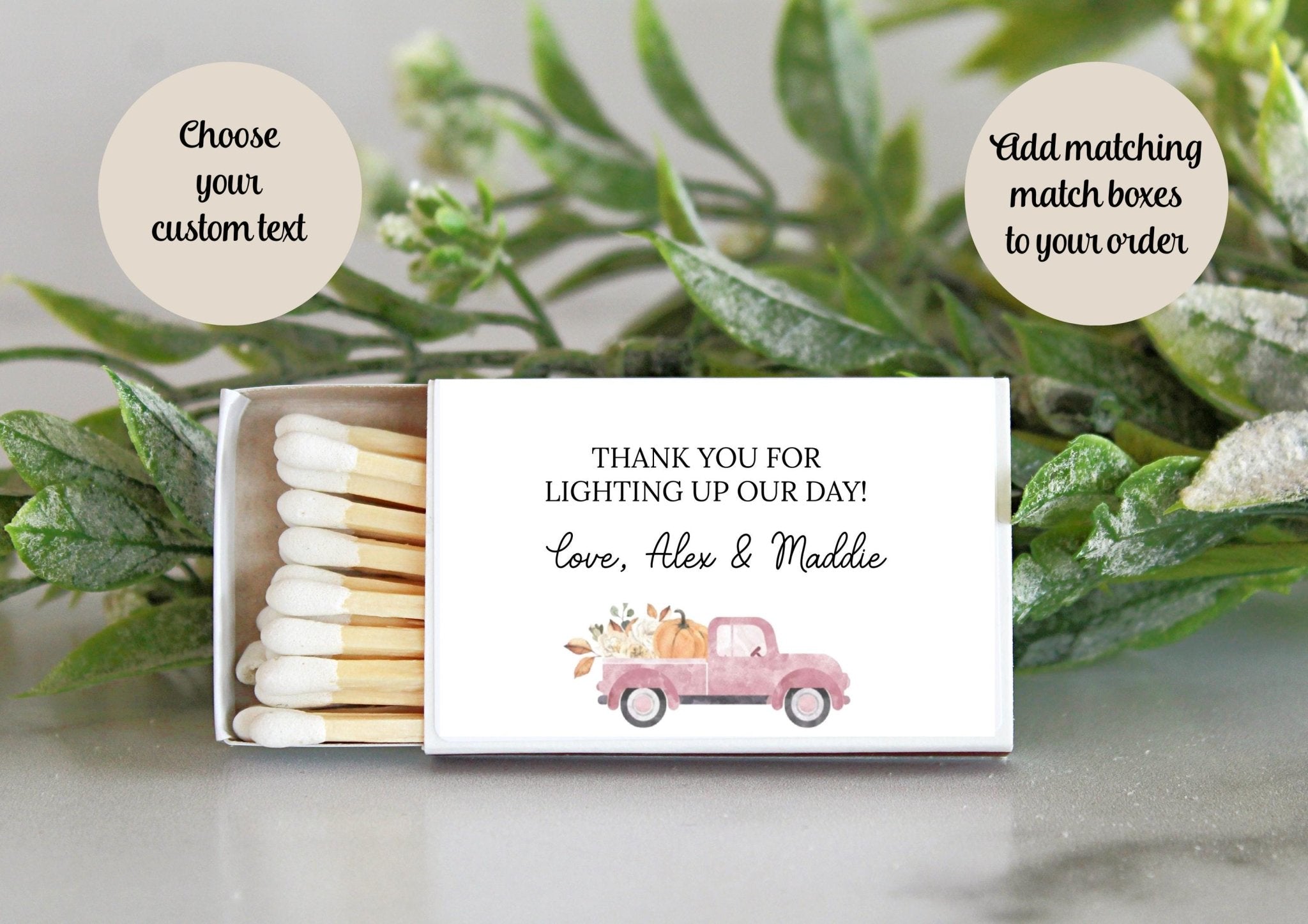 Little Pumpkin Truck Baby Shower Favors Tins - The Dancing Wick