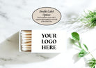 Logo Match Boxes (Double - Sided Labels) - Set of 10 - The Dancing Wick