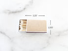 Logo Match Boxes (Double - Sided Labels) - Set of 10 - The Dancing Wick