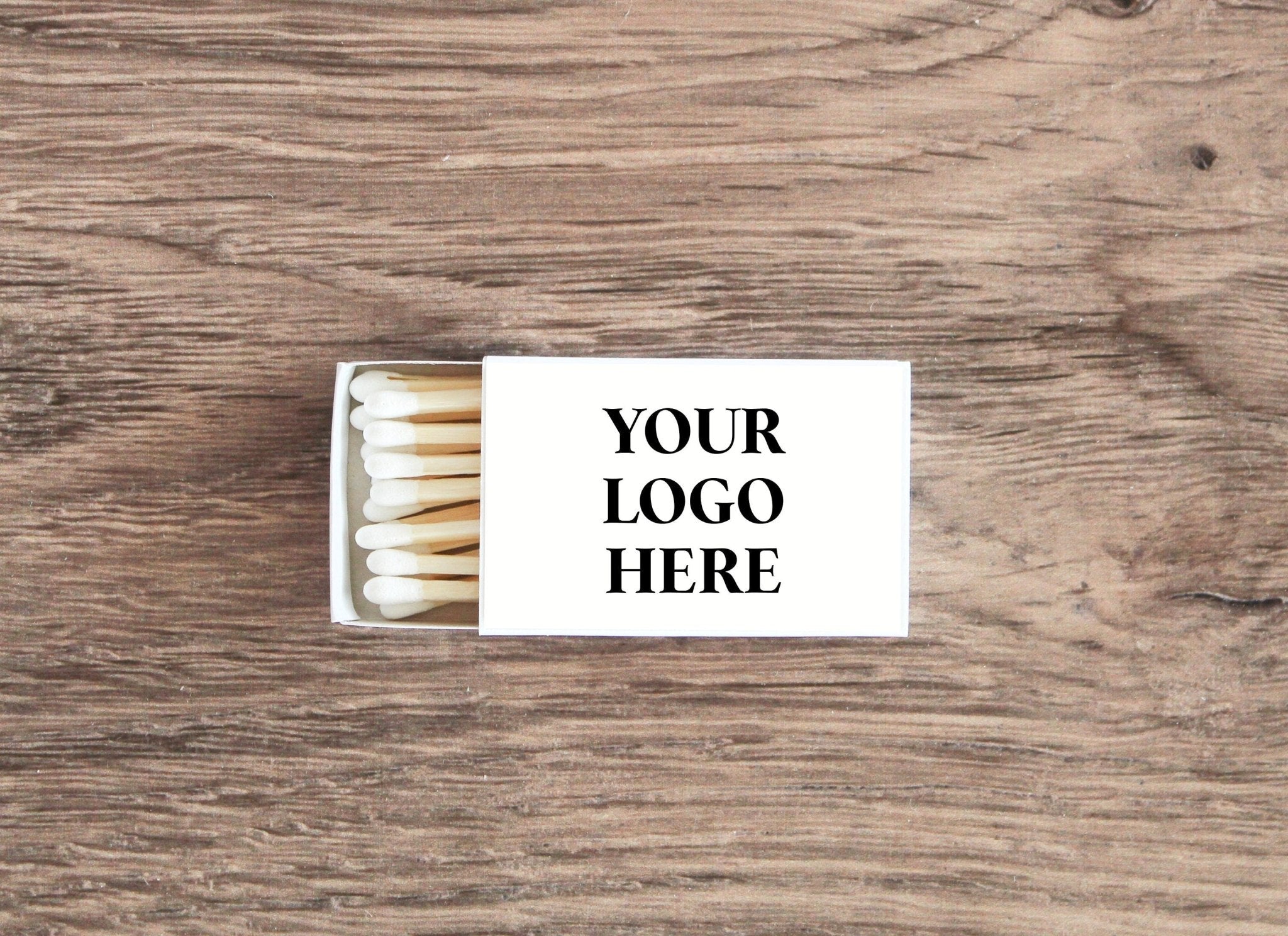 Logo Match Boxes (Single Label) - Set of 10 - The Dancing Wick