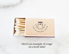 Logo Match Boxes (Single Label) - Set of 10 - The Dancing Wick