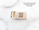 Logo Match Boxes (Single Label) - Set of 10 - The Dancing Wick