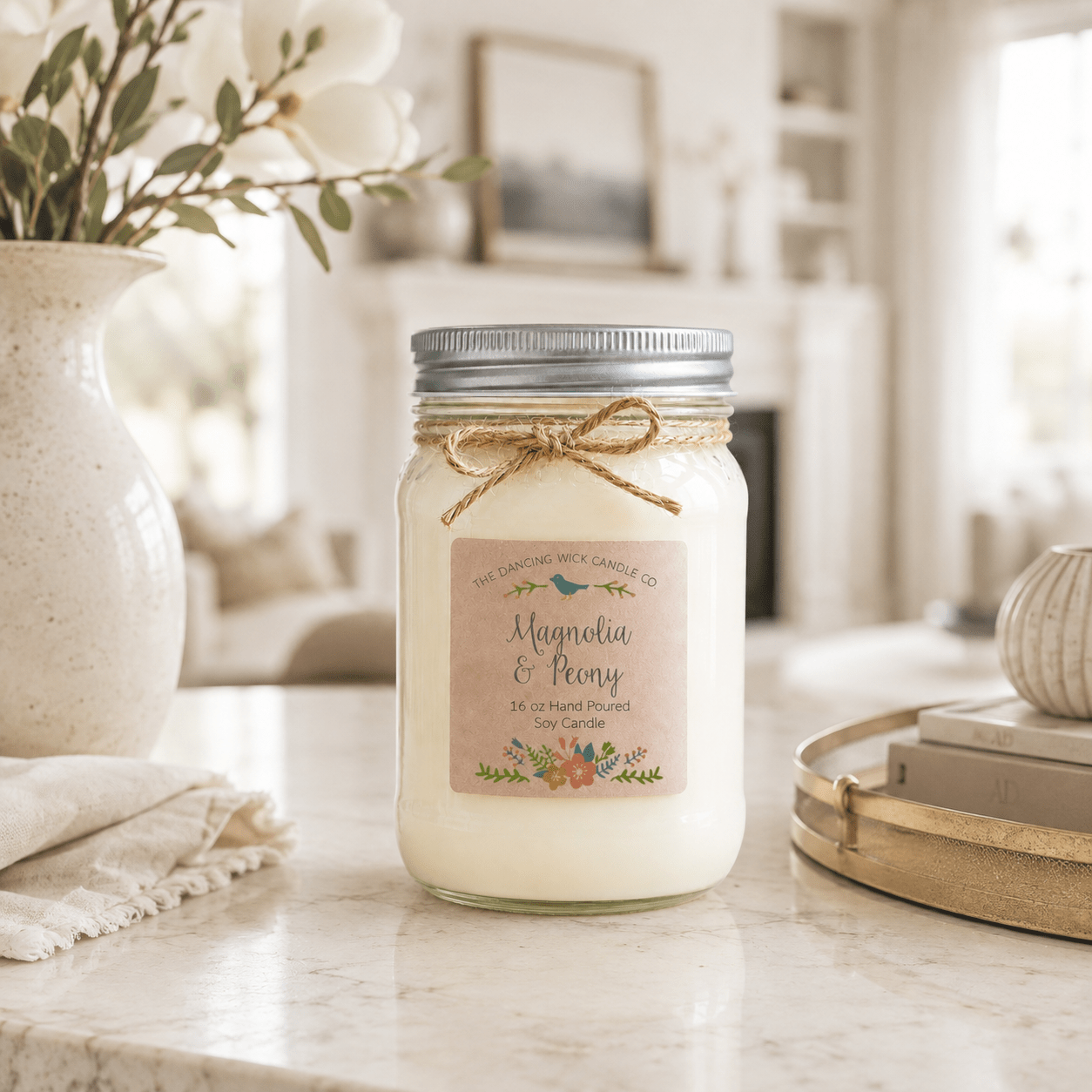 Magnolia & Peony - Spring TDW Candle - The Dancing Wick