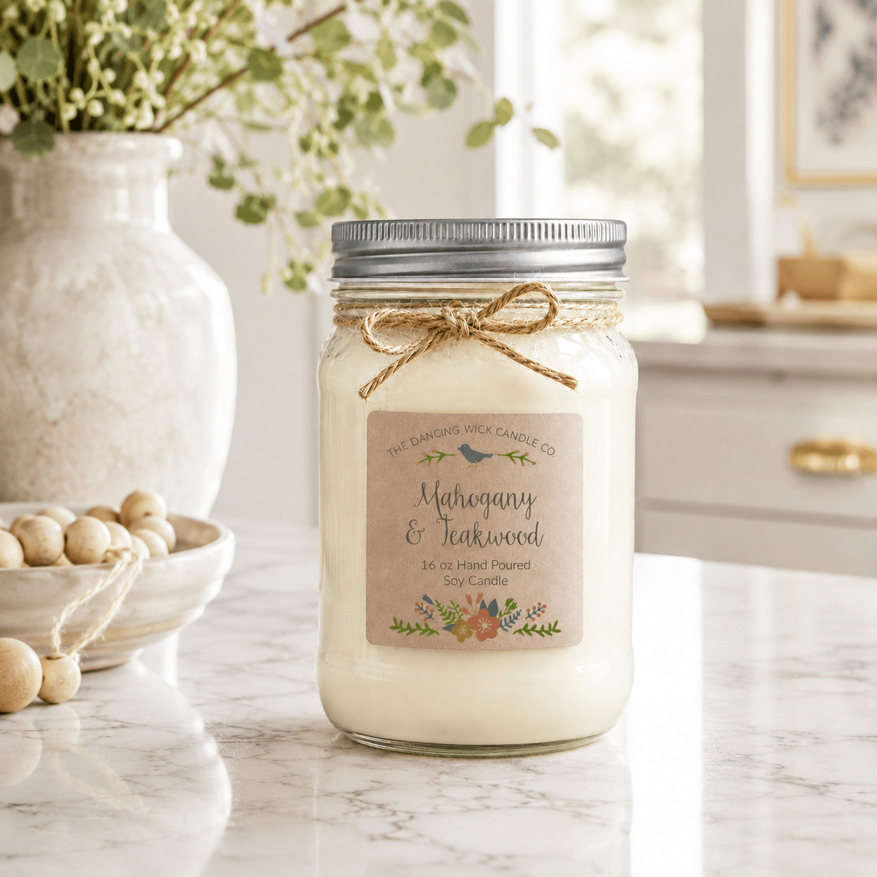 Mahogany & Teakwood - Spring TDW Candle - The Dancing Wick