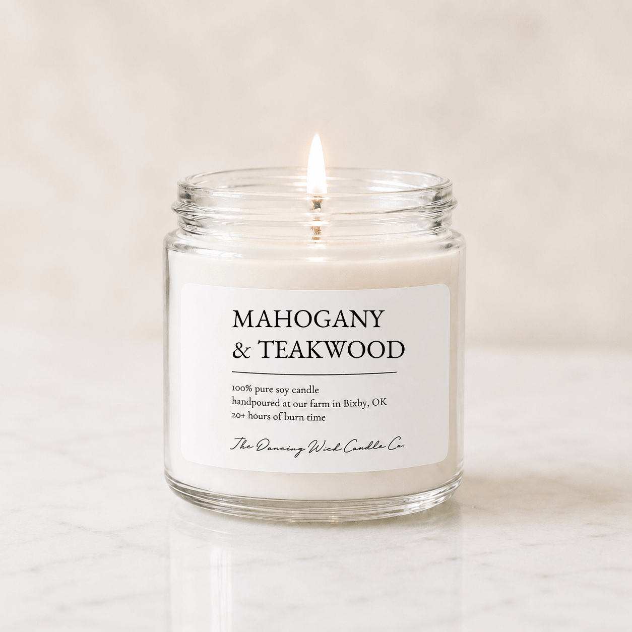 Mahogany & Teakwood - TDW Signature Candle - The Dancing Wick