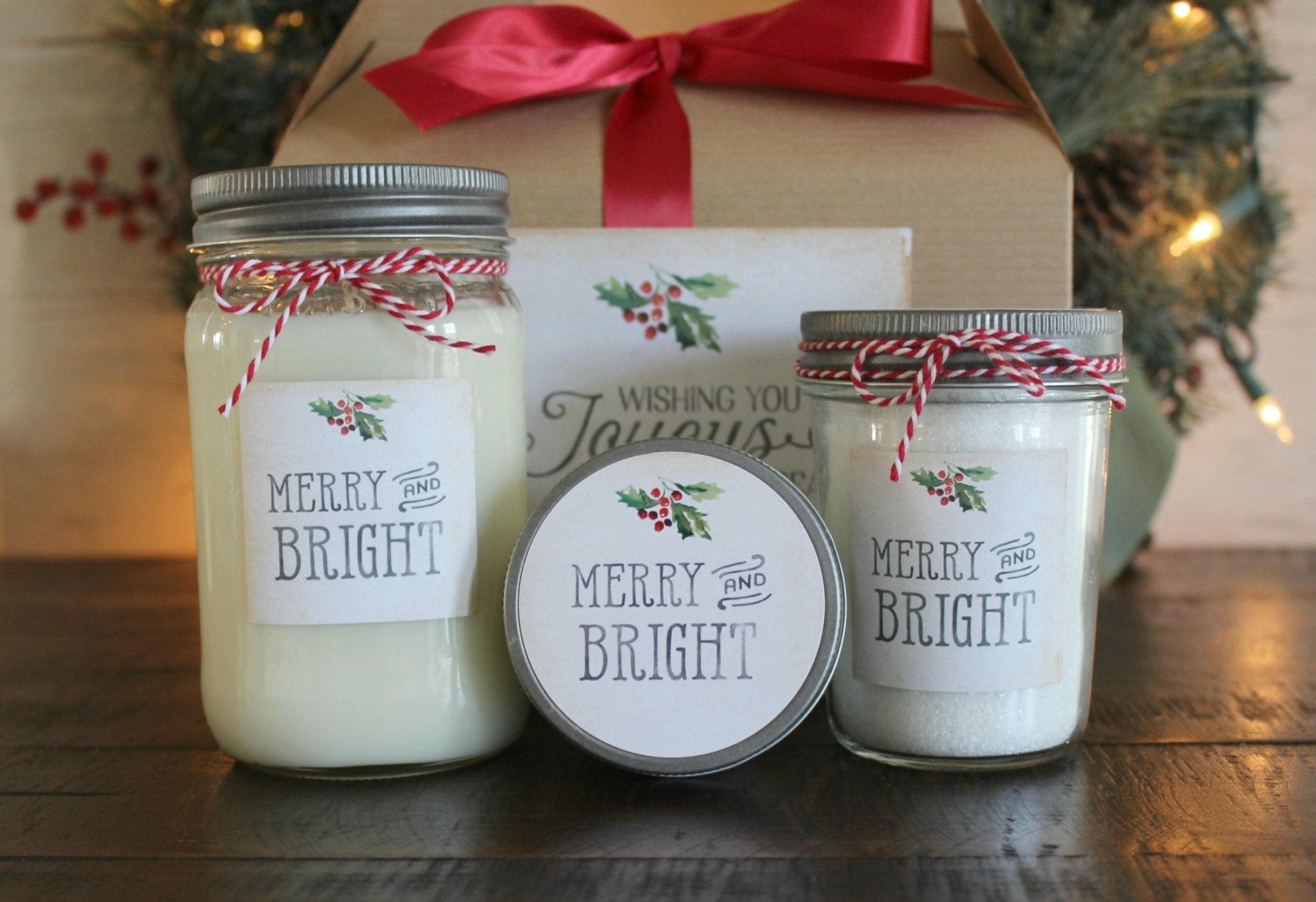 Merry & Bright Christmas Gift Set - The Dancing Wick